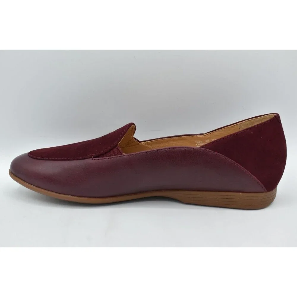 Dansko Womens Size EU‎ 41 US 10.5-11 Lace Wine Leather Slip On Loafers Shoes